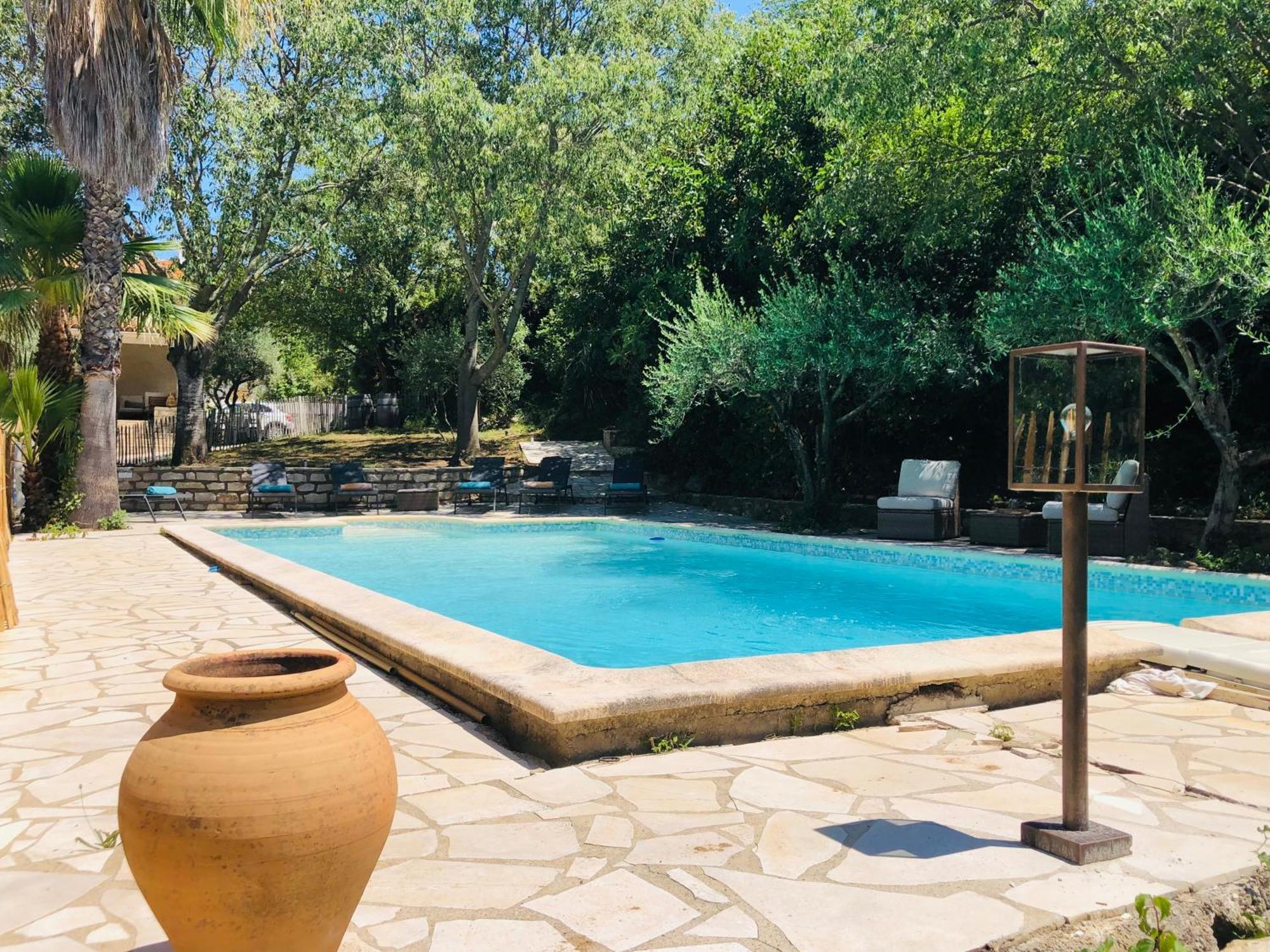 Magnifique Villa Typique Du Sud Avec Piscine Privee Et Jardin Mediterraneen Saint-Vincent-de-Barbeyrargues Екстериор снимка