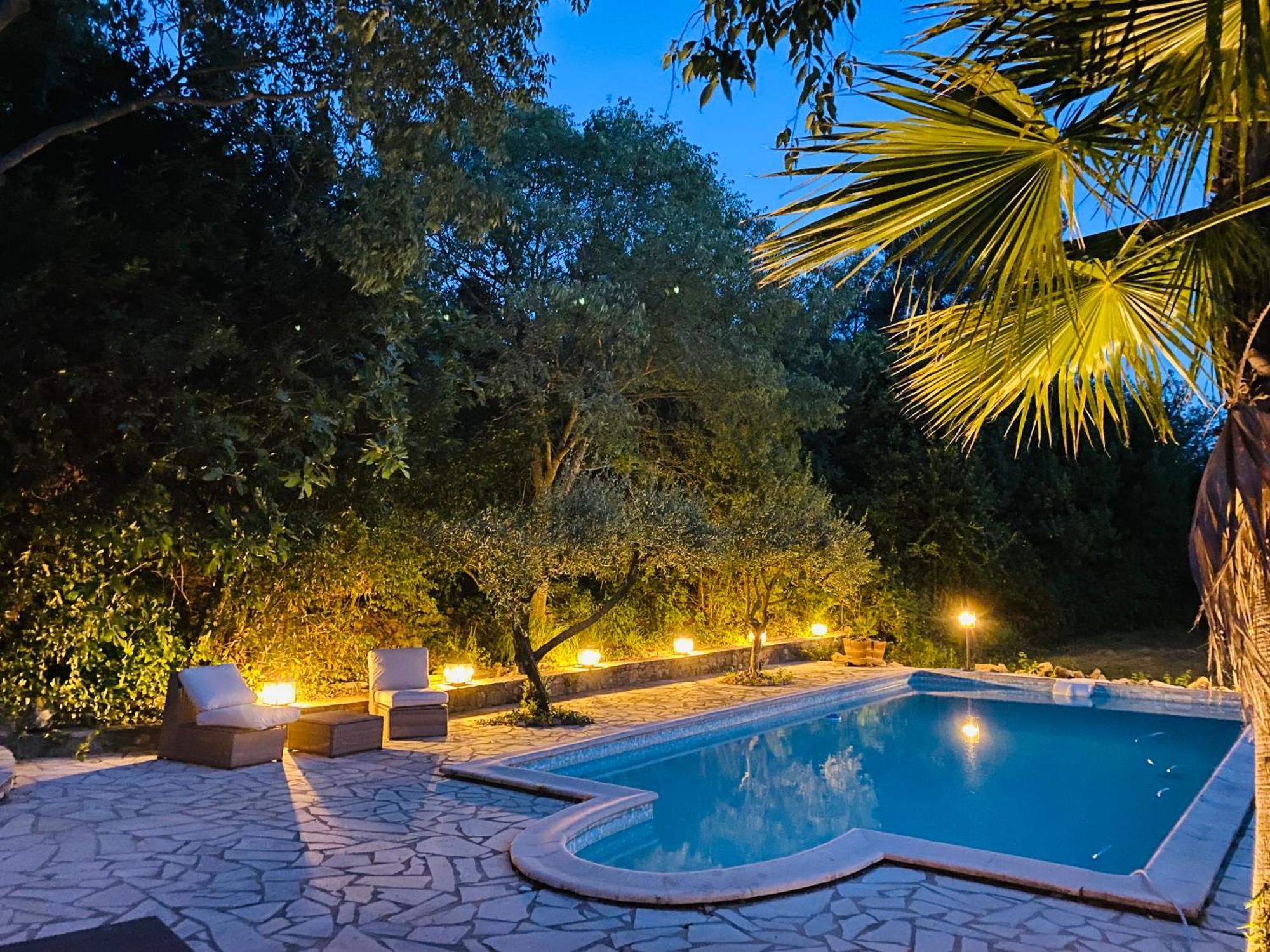 Magnifique Villa Typique Du Sud Avec Piscine Privee Et Jardin Mediterraneen Saint-Vincent-de-Barbeyrargues Екстериор снимка